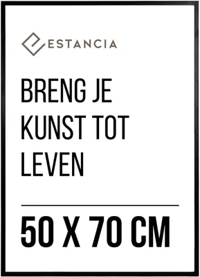 Productafbeelding van Fotolijst 50x70 cm, zwart, hout, voor thuis