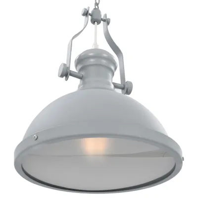 Produktbild von vidaXL Deckenleuchte Grau Rund E27