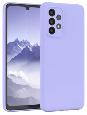 Produktbild von EAZY CASE Silikonhülle für Samsung Galaxy A33 5G Silikon Backcover Schutz in Violett