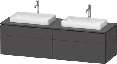 Produktbild von DURAVIT LC4873B49490000 Konsolen-WTU wandh. L-Cube 550x1600x4
