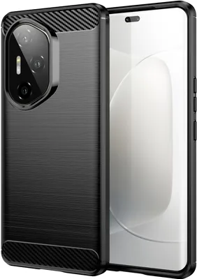 Immagine prodotto di Per Honor 300 Ultra Carbon Fiber Brushed Design Texture TPU Custodia per cellulare Nero