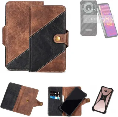 Produktbild von K-S-Trade Handyhülle Schutzhülle Bookstyle Case kompatibel mit Oukitel WP21 Ultra Klapphülle Cover Hülle Schutztasche 1x