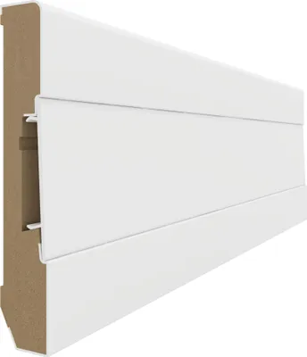 Obrázek produktu pro VOX soklová lišta Estilo – odolná soklová lišta – moderní design – snadná montáž – 4012.4M – bílá