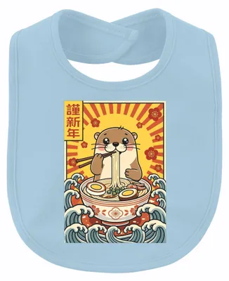 Produktbild von Otter Ramen 謹新年 Japanisch Kawaii Anime Nudeln Essen Retro Unisex Baby, Hellblau, Einheitsgröße