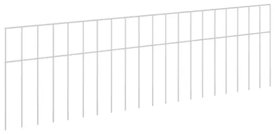 Obrázok produktu pre vidaXL Plotové panely do záhrady, 48 kusov, 100 x 30 cm, pozinkovaná oceľ, strieborná farba