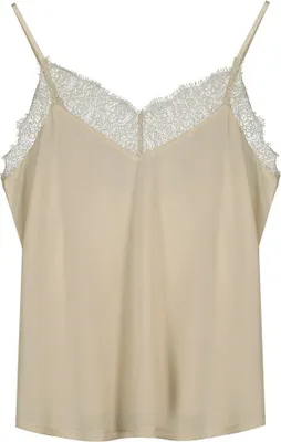 Image de Only Lsuhoney Cupro T-shirt sans manches Beige M Femme Beige M
