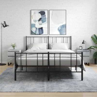 Obrázek produktu pro vidaXL Noční stolky 2 ks. Betonově šedé 40x35x50 cm odvozený dřevěný výrobek