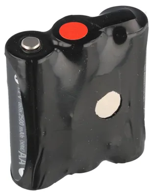 Imagen del producto de Batería NiMH compatible con los modelos PSC/Percon Falcon 310, 315, 320, 325, 335, 340, PT2000, de 3,6 V y 2500 mAh, con dimensiones de 50,3 x 42,6 x 14,6 mm
