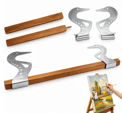 Handauflage Staffelei, Holz, verstellbar, Schwerkraftverriegelung