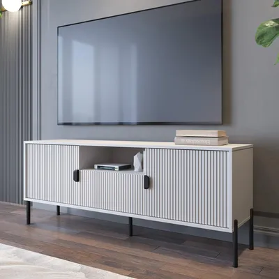 Immagine prodotto di Rabattone - Mobile Porta tv, 155x40x69h cm Beige, un Cassetto