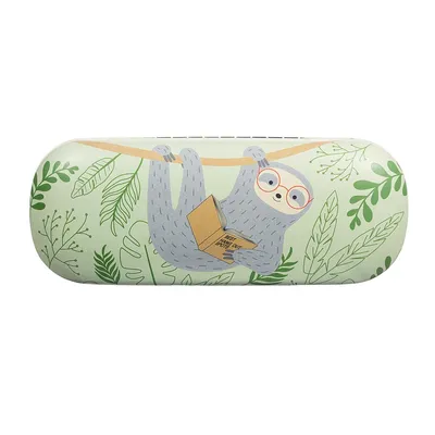 Produktbild von Sass & Belle Brillenetui Faultier2 inkl. Reinigungstuch Hartschale ca. 16x6x3,5 cm Sloth