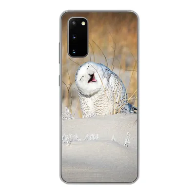 Produktbild von MuchoWow® Handyhülle Schutzhülle Hülle für Samsung Galaxy S20 Eule - Schnee - Düne Silikon Softcase Handy Hülle - Bild