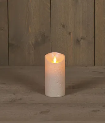 Produktbild von LED Kaars rustiek incl. timer - 7.50x15.00cm - Parelmoer