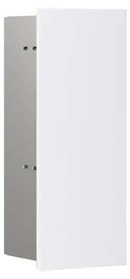Produktbild von emco asis pure Toilettenbürstengarnitur-Modul, Unterputzmontage, Türanschlag links, Glasfront, 436x170mm, 975528404