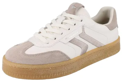 Produktbild von TAMARIS Damen Sneaker weiß beige Lederkombination - Größe: 39