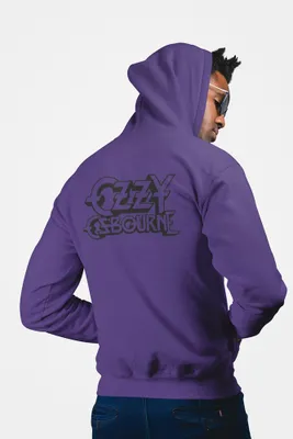 Produktbild von D&B Unisex Hoodie ZIPZN00006 Ozzy Lila-Größe S