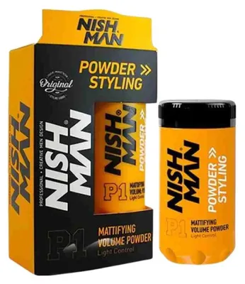 Produktbild von Nishman Hair Styling Powder 20 g - Maximum Volume Boost and Texture - Perfect Hair Styling Powder for Flexible Hold and Matte Finish