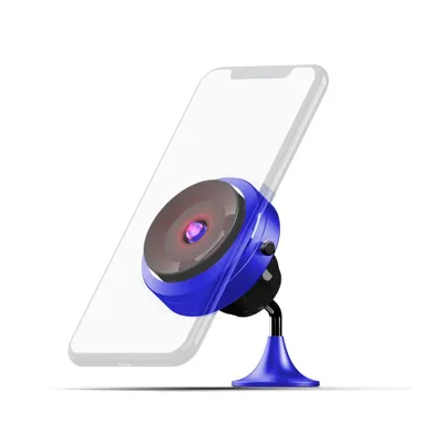 Produktbild von MA05- Handyhalterung mit Vakuumsauger und kabelloser Aufladung QC3.0 - BLUE