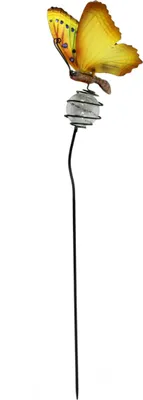 Produktbild von Metall Garten-Stecker Schmetterling mit Solar Beleuchtung 95cm 1 Stück