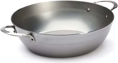 Image de Poêle à frire De Buyer - avec 2 poignées - Mineral B - ø 28 cm / 4 litres - sans revêtement antiadhésif