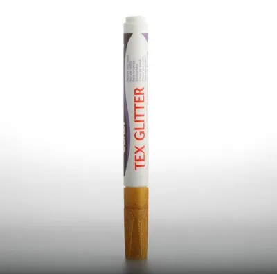 Immagine prodotto di Pennarello per tessuti DARWI TEX glitter 6 ml - turchese