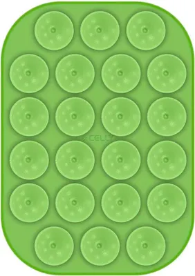 Obrázek produktu pro Celly FIXSQUARE, Držák přísavky, Zelená, Silikon, Univerzální, Krabice, 1 kusů