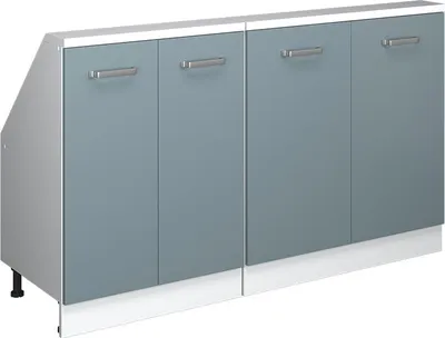 Obrázok produktu pre Kuchynská skriňa pre šikmé strechy Vicco R-Line Modrošedá 140 cm Súprava 2, Model 58165