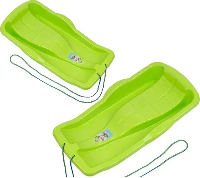 Zdjęcie produktu dla Plastikowe sanki w kolorze zielonym - Model 1064840