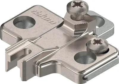 Immagine prodotto di BLUM MODUL piastra di montaggio a croce 2 pezzi, zinco, viti, distanza 0 mm