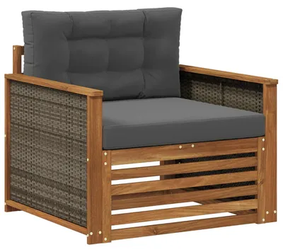 Zdjęcie produktu dla vidaXL Sofa ogrodowa średniej wielkości w kolorze naturalnym