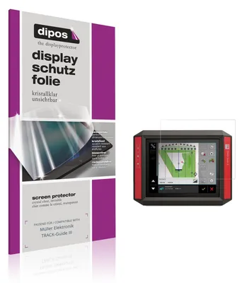 Produktbild von 2x Schutzfolie für Müller Elektronik TRACK-Guide III klar Displayschutzfolie Folie Display Schutz dipos