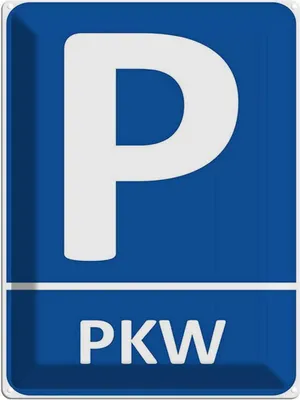 Produktbild von vianmo Blechschild 40x30 cm Parken PLW Parkplatz Parkplatzschild