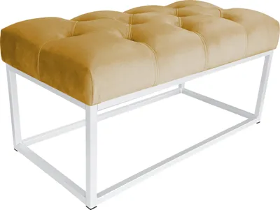 Obrázek produktu pro Lavička CHESTERFIELD LOFT podstawa biała pufa podnóżek MG15