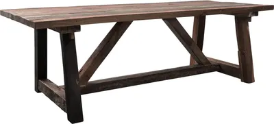 Image de MASSIVMOEBEL24 | Table à manger 230x100 Bois de récupération brut Bois naturel BASSANO #113