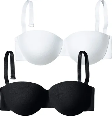 Produktbild von PETITE FLEUR Bügel-BH schwarz+weiß Größe 90 A