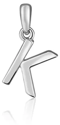 Immagine prodotto di Ciondolo minimalista con lettera "K" in argento SVLP0948XH2000K