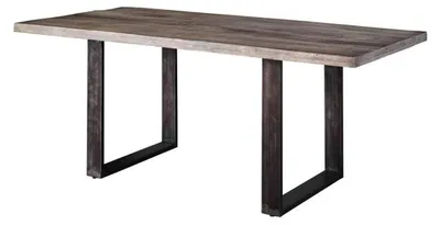 Produktbild von MASSIVMOEBEL24.DE Esstisch Mango 190x90x76 grau lackiert HEAVY INDUSTRY #101