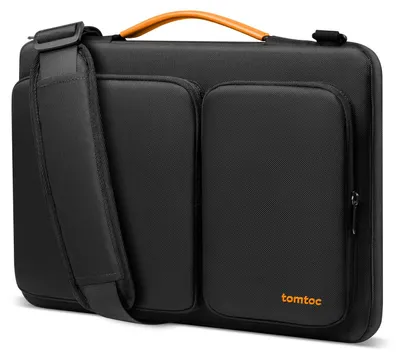 Produktbild von tomtoc Laptoptasche 15/15,6/16 Zoll Notebooktasche mit 360° Schutz – Größe 15,6-16,2 Zoll, Schwarz