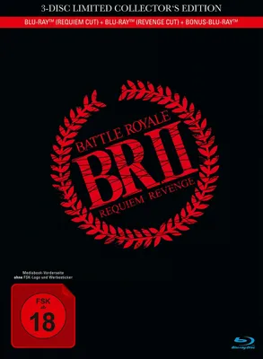 Produktbild von Battle Royale 2 - 3-Disc Limited Collector's Edition - Mediabook inkl. Requiem Cut, Revenge Cut und Bonus-BD [Blu-ray]