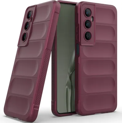 Produktbild von Handyhülle für Realme C65 4G Weich TPU Silikon Stossfest Anti-rutsch Hülle bordeaux