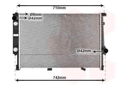 Produktbild von VAN WEZEL 06002094 Kühler Wasserkühler Motorkühler