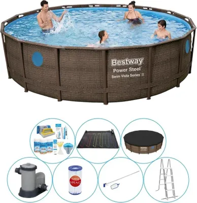 Zdjęcie produktu dla Zestaw basenowy - Bestway Power Steel Swim Vista Round 488x122 cm