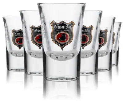 Produktbild von 6x Schwartzhog Glas 2cl Shotglas Schnapsglas Stamper Kurze Gläser Set Likörglas