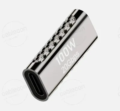 Produktbild von USB-C auf USB-C Buchse Verbinder Kabel Verlängerung Adapter Kupplung weiblich FF