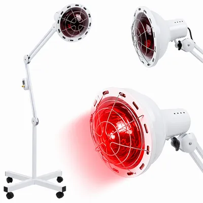 Produktbild von Sollux Therapielampe mobil auf Stativ - Infrarotlampe für Wärmetherapie & Kosmetik, KI-generiertes Bild