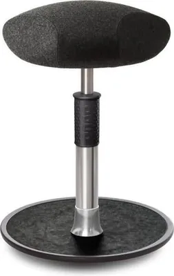 Produktbild von Sitz- Stehhocker Free Regular Triangel kvadrat Divina Anthrazit chr. /schw..