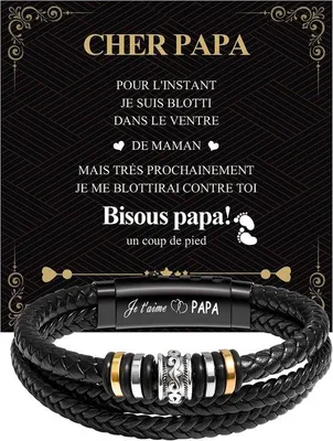 Obrázek produktu pro CheersLife Dárky pro něj, Vánoční náramek pro muže, model UBCG-B197