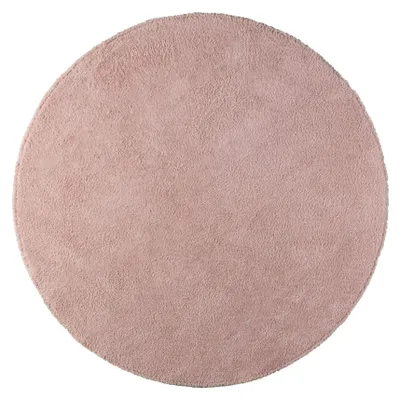 Produktbild von Weicher runder Teppich – Teddy Rosa