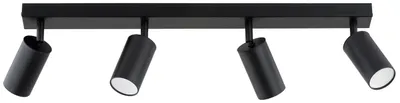 Zdjęcie produktu dla Spot reflektor ATLET czarny 4xGU10x10W metal wym:16x60x6cm IP20 Alfa