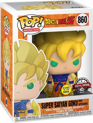 Produktbild von Dragon Ball Z - Super Sauyan Goku First Appearance 860 Special Edition Glows in the Dark - Funko Pop! - Vinyl Figur